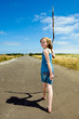 Photo: Bare foot child on a long road Bare foot child on a long road