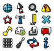 hand draw web icons collection