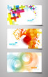 Set of abstract colorful splash gift cards. Set of abstract colorful splash gift cards.