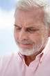 Old man contemplating life Old man contemplating life