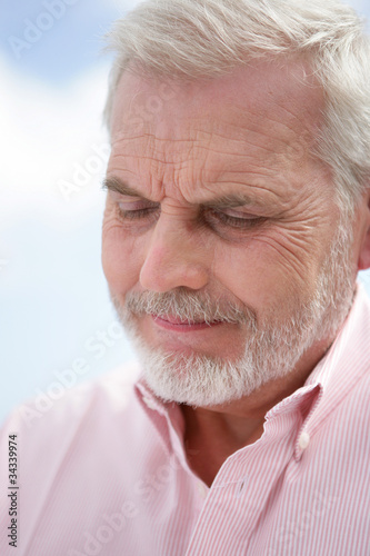 Photo: Old man contemplating life Old man contemplating life