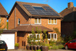 Solar panels on house