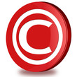 Copyright glossy icon