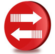 Data transfer glossy icon