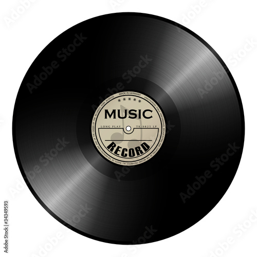 Vector: Schallplatte, Vinyl, Schellack, Langspielplatte, LP, Musik Schallplatte, Vinyl, Schellack, Langspielplatte, LP, Musik