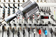 Sound mixer closeup