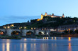 Würzburg, Festung am Abend
