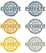 Vector: Membership Stamps Membership Stamps