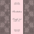 Vector: vintage floral invitation vintage floral invitation