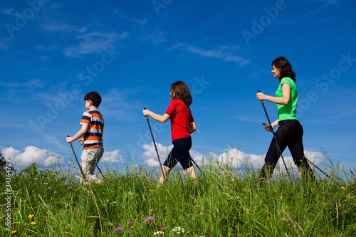 Photo: Nordic walking - active family audoor Nordic walking - active family audoor