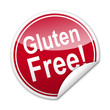 Pegatina Gluten Free! con reborde