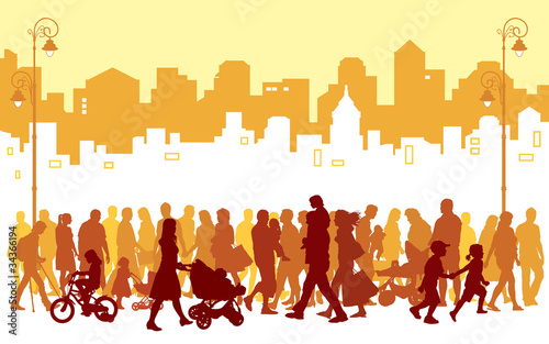 Vector: Crowd of people Crowd of people