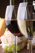 vin rouge et blanc