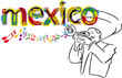 Mexican Mariachi. Vector illustration.