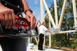 setting up prefabricated framework