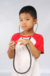 boy with stethoscope