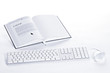 Photo: Keyboard and mouse connected to E-book Keyboard and mouse connected to E-book