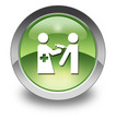 Green Glossy Pictogram "Immunizations"