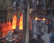 Bottle manufacturing technology in industrial factory. Bottle manufacturing technology in industrial factory.