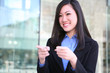 Pretty Asian Business Woman Pointing Pretty Asian Business Woman Pointing