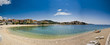 Panorama of Primosten beach and town Panorama of Primosten beach and town