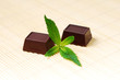 Two chocolate candies, and mint