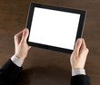 Businessman Holding Tablet PC Businessman Holding Tablet PC