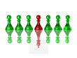 Conceptual image of magalomania or uniqe.