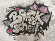back to school sign - graffiti