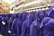 Costaleros bearing a Tronos during Semana Santa in Malaga, Spain Costaleros bearing a Tronos during Semana Santa in Malaga, Spain
