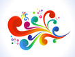 abstract colorful floral
