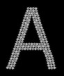 Vektor: Buchstabe A Diamant Buchstabe A Diamant