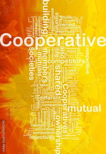 Illustration: Cooperative background concept Cooperative background concept
