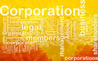 Corporation background concept