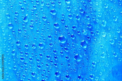 Photo: blue waterdrops blue waterdrops