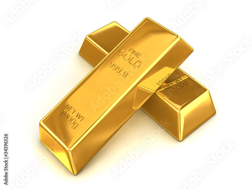 Illustration: Pair of golden bars Pair of golden bars