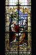 Glasfenster Jesus übergibt den Schlüssel an Petrus