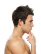 portrait of young pensive man