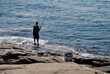 Fishing on a Rocky Shore