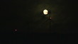 Windturbine and full moon in the Netherlands