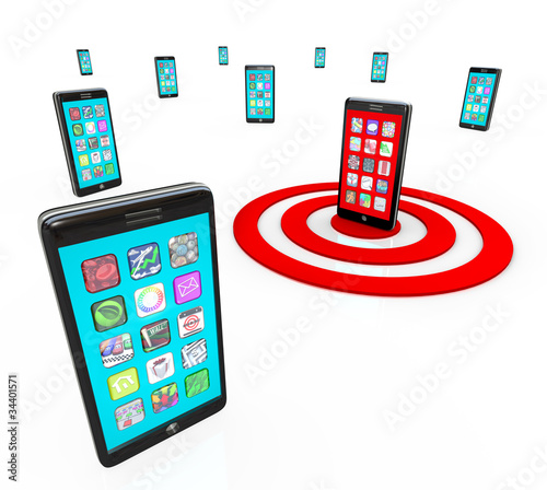 Photo: Targeted Smart Phone Application Icons for Apps Targeted Smart Phone Application Icons for Apps