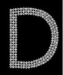 Vektor: Buchstabe D Diamant Buchstabe D Diamant