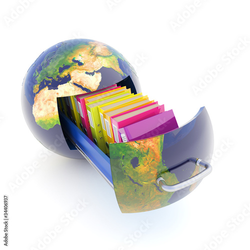 Foto: Global data storage Global data storage