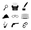Detective icon set