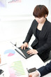 a businessteam on the meeting
