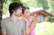 Couple in holiday home