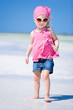 Adorable little girl at beach