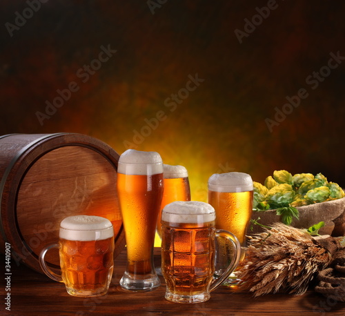 Photo: Still Life with a keg of beer Still Life with a keg of beer