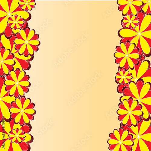 Vector: 和の花柄のバックグラウンド 和の花柄のバックグラウンド