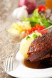 bayerischer Schweinebraten mit Knödel